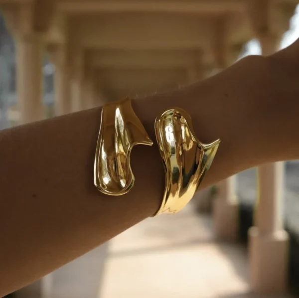 Vintage Gold Vermeil Bracelet – Timeless Heirloom Bangle on Sterling Silver Base