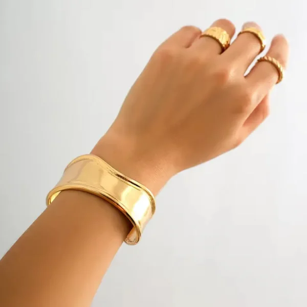 Punk Vintage Cuff Bracelet – Edgy Grunge-Inspired Jewelry - Image 5