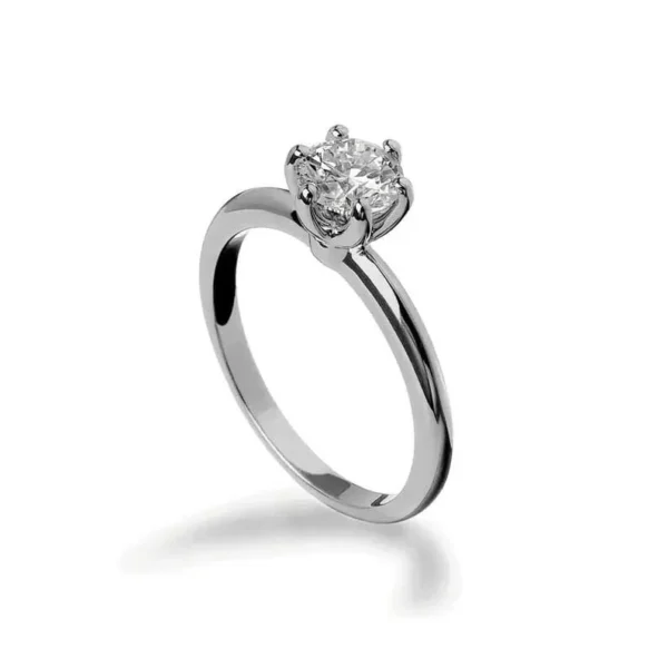Celeste Spark Adjustable Ring in 925 Sterling Silver – Radiant Solitaire Elegance